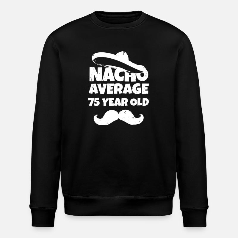 Nacho Durchschnitt 75 Jahre alt - Stanley/Stella Unisex Bio-Sweatshirt ROLLER - Schwarz