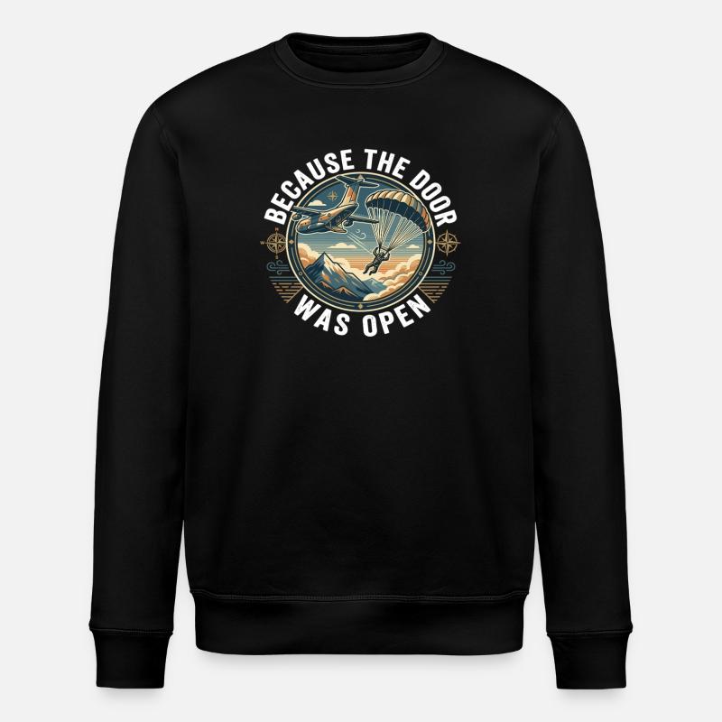 Slogan parachutiste Aventure Parapente - Sweat bio ROLLER Stanley/Stella Unisexe - noir