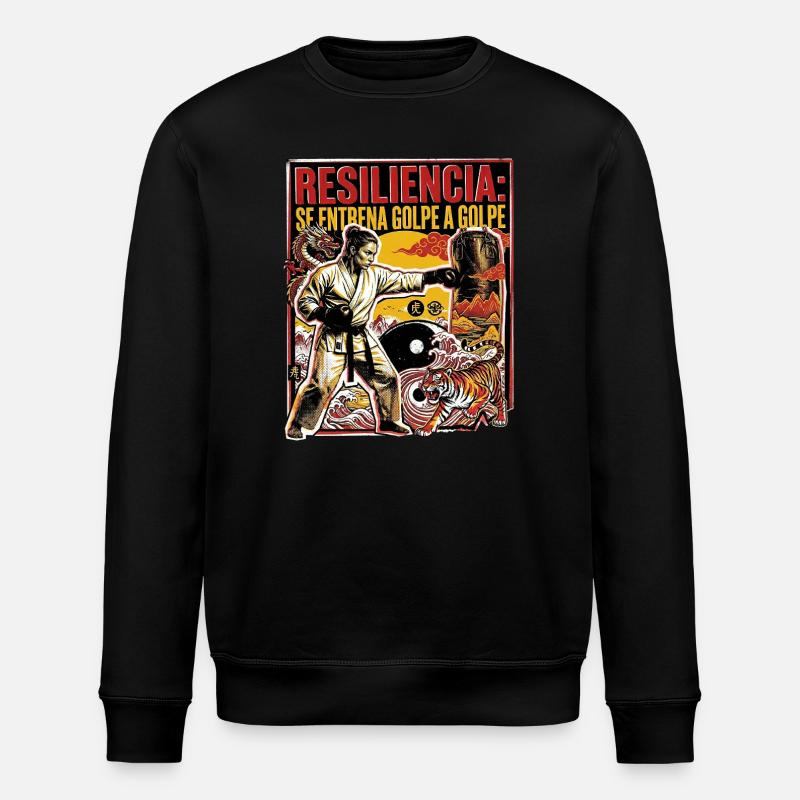 Resiliencia Boxing - Stanley/Stella Unisex Bio-Sweatshirt ROLLER - Schwarz