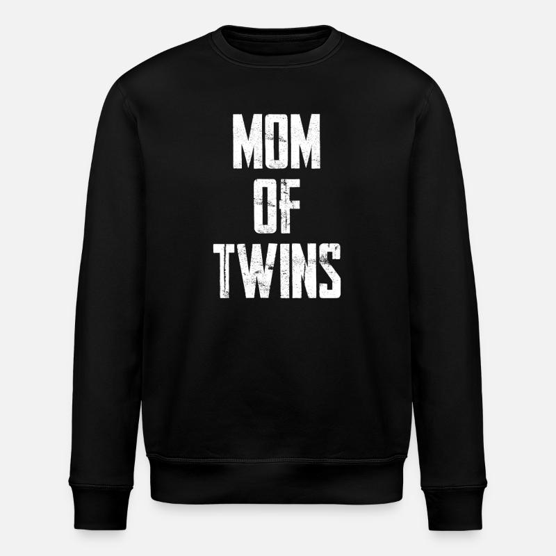 Maman de jumeaux - Sweat bio ROLLER Stanley/Stella Unisexe - noir