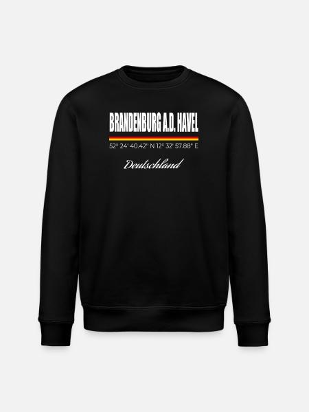 Brandenburg an der Havel - Stanley/Stella Unisex Bio-Sweatshirt ROLLER - Schwarz