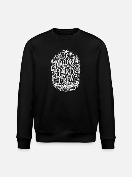 Mallorca Party Crew Saying Malle - Stanley/Stella ROLLER Unisex Organic Sweatshirt - black