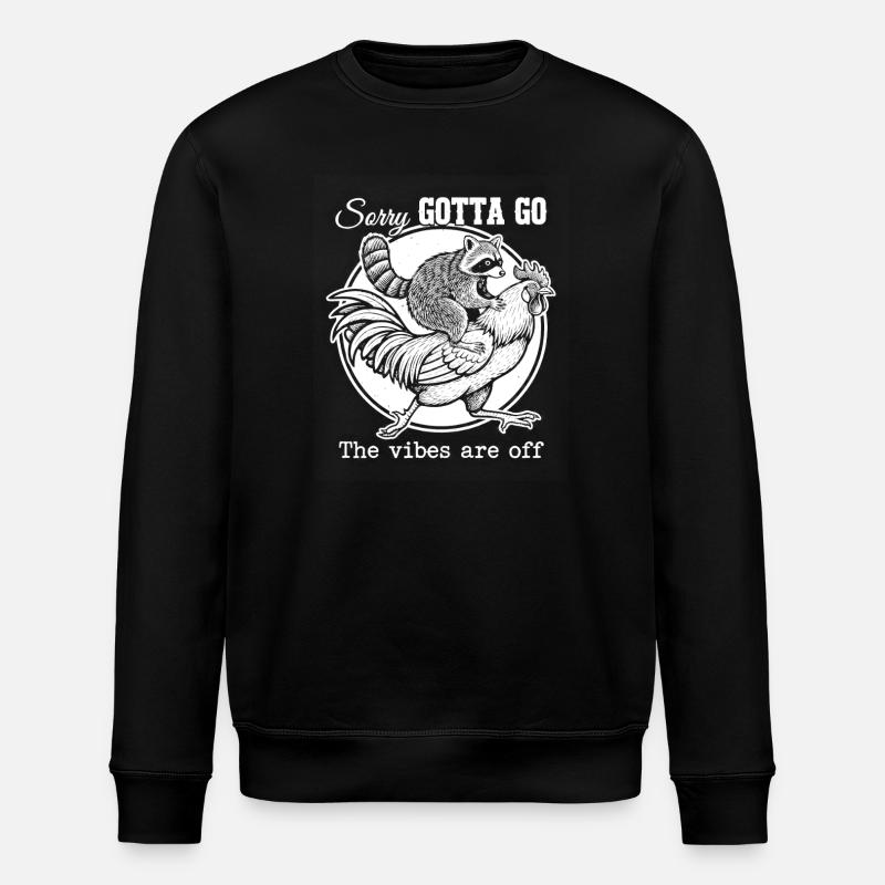 Rough Grunge Circle Emblem - Stanley/Stella ROLLER Unisex Organic Sweatshirt - black