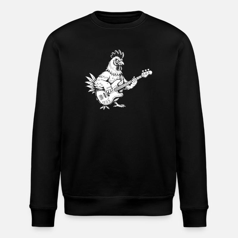 Cloud Forest Silhouette Mono - Stanley/Stella ROLLER Unisex Organic Sweatshirt - black