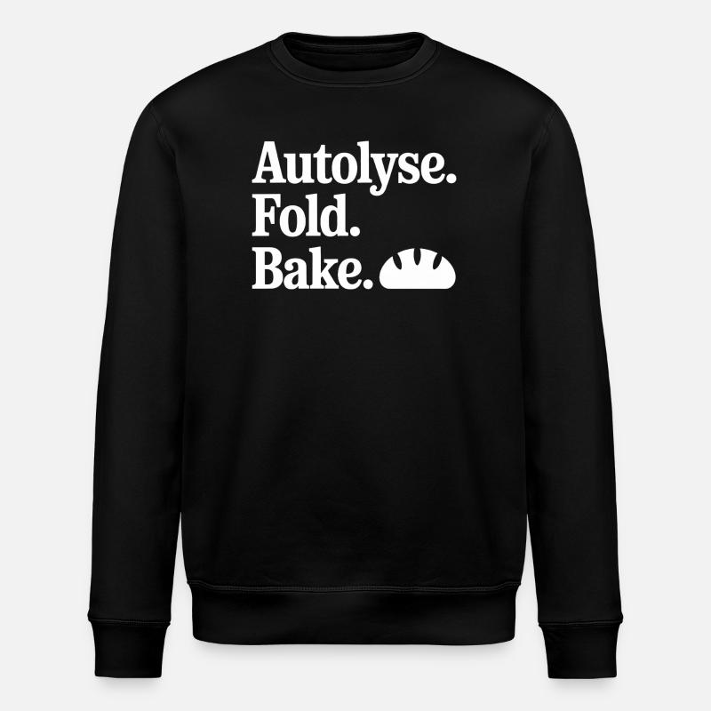 Autolyse Fold Bake Croissant - Sweat bio ROLLER Stanley/Stella Unisexe - noir