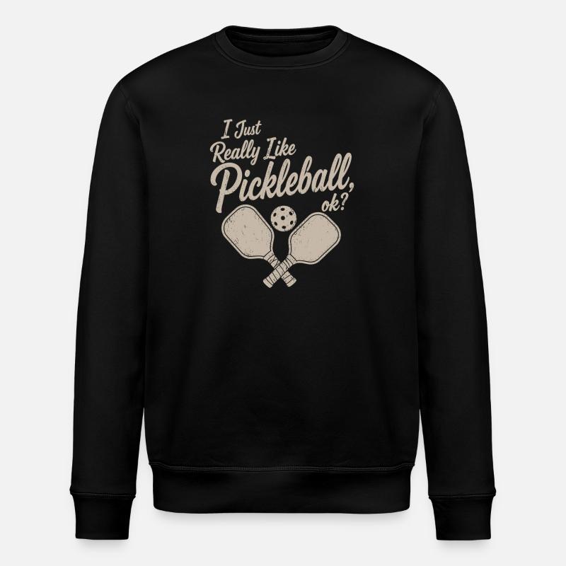 J’adore les proverbes du pickleball - Sweat bio ROLLER Stanley/Stella Unisexe - noir