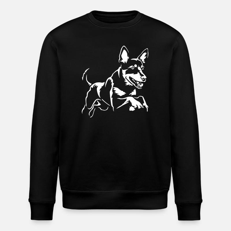 Australian Kelpie "Black Edition" - Stanley/Stella ROLLER Unisex Organic Sweatshirt - black