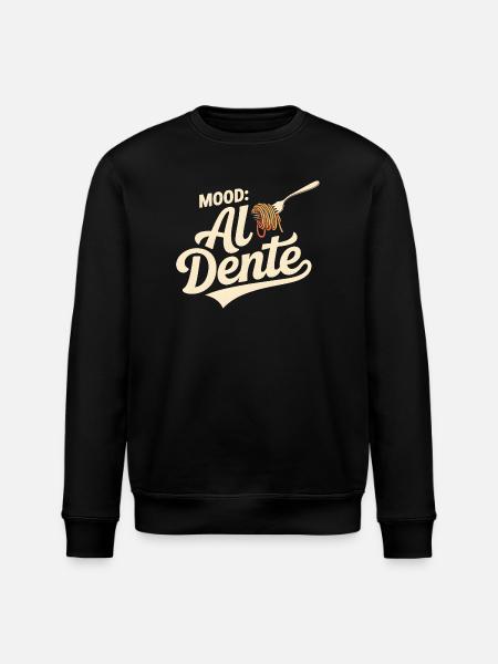 Al Dente Mood | Pasta-ordsprog - Stanley/Stella økologisk unisex-sweatshirt ROLLER - sort