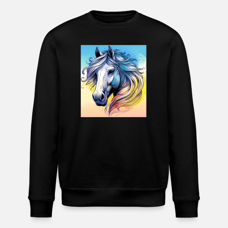 cheval - Sweat bio ROLLER Stanley/Stella Unisexe - noir