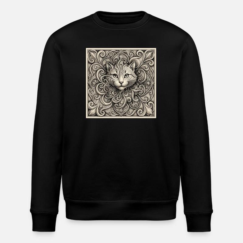 Âme Spirale de Chat - Sweat bio ROLLER Stanley/Stella Unisexe - noir