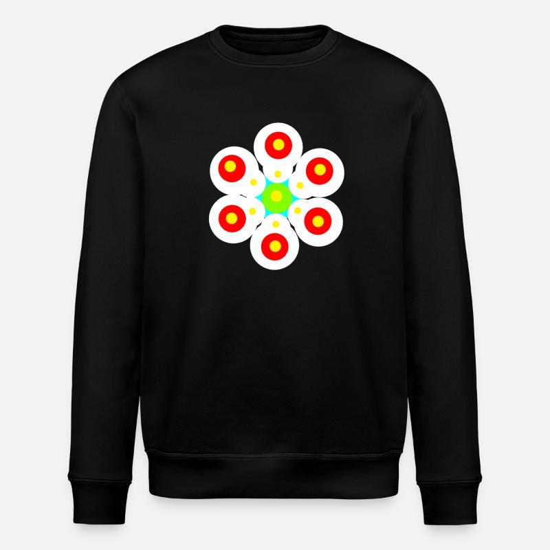 Enfants Rétro Enfants Fleurs - Sweat bio ROLLER Stanley/Stella Unisexe - noir