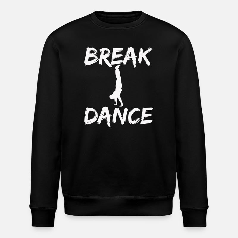 Breakdance Silhouette Motiv - Stanley/Stella Unisex Bio-Sweatshirt ROLLER - Schwarz