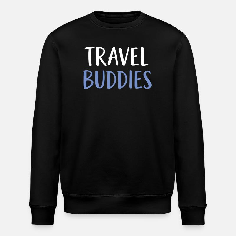 Travel buddies - Stanley/Stella Unisex Bio-Sweatshirt ROLLER - Schwarz