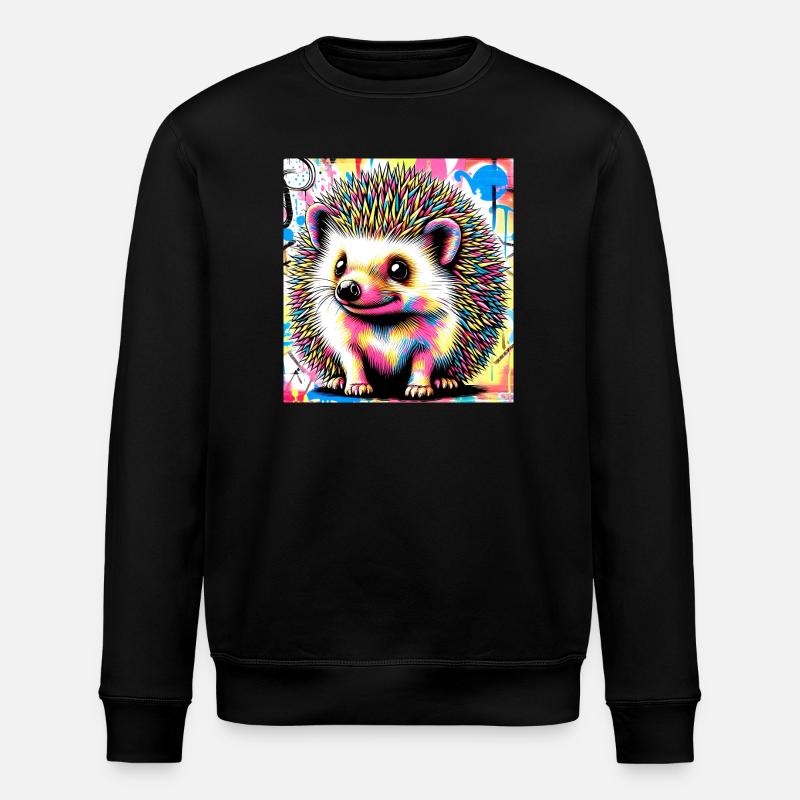 Igel - Stanley/Stella Unisex Bio-Sweatshirt ROLLER - Schwarz