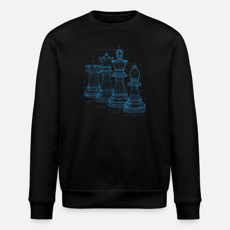 Cadeau Plan d’échecs pour hommes - Sweat bio ROLLER Stanley/Stella Unisexe - noir