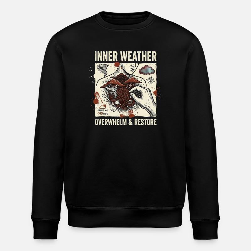 Météo intérieure - Sweat bio ROLLER Stanley/Stella Unisexe - noir