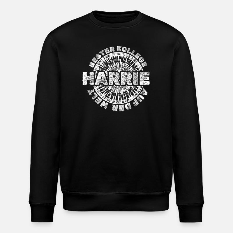 Harrie as a gift - Stanley/Stella ROLLER Unisex Organic Sweatshirt - black