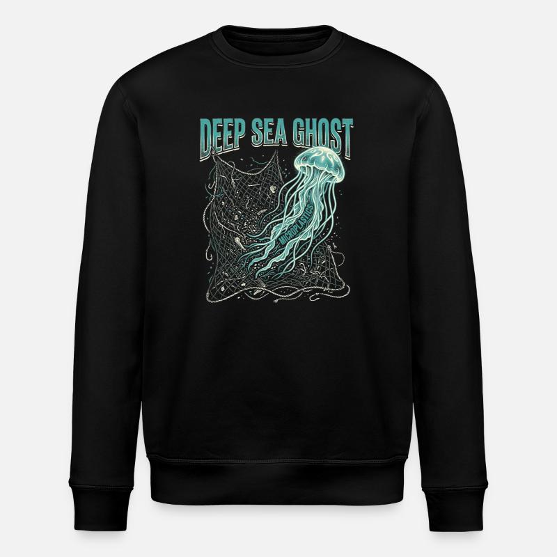 Deep Sea Ghost - Stanley/Stella Unisex Bio-Sweatshirt ROLLER - Schwarz