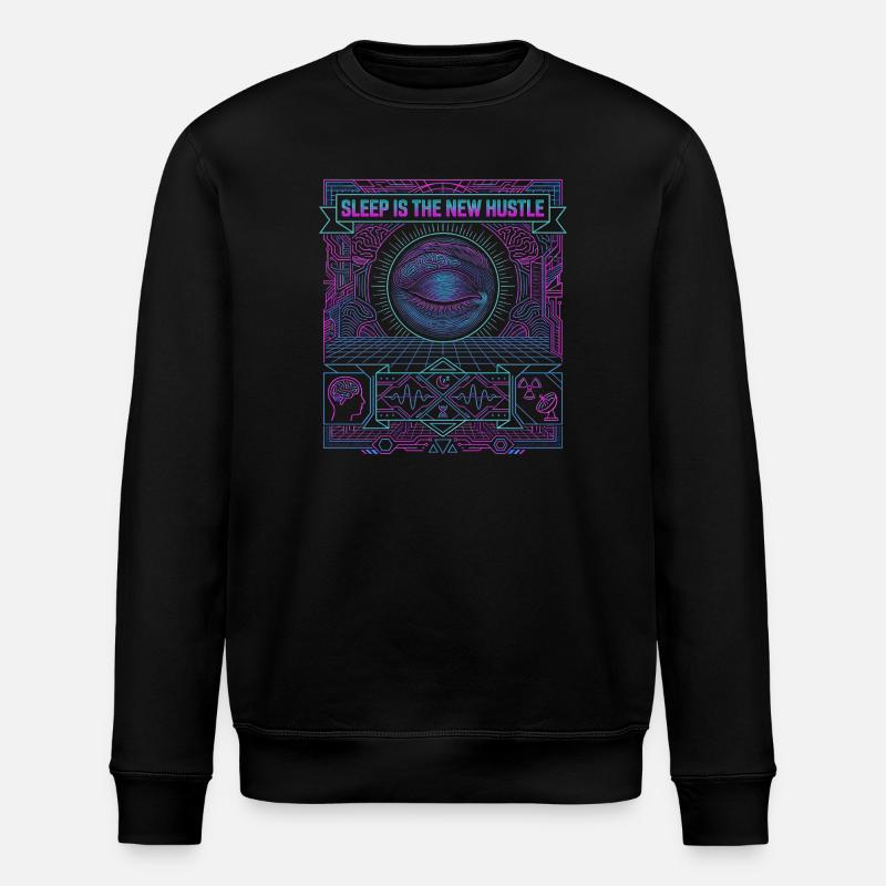 Hustle The Sleep - Stanley/Stella ROLLER Unisex Organic Sweatshirt - black
