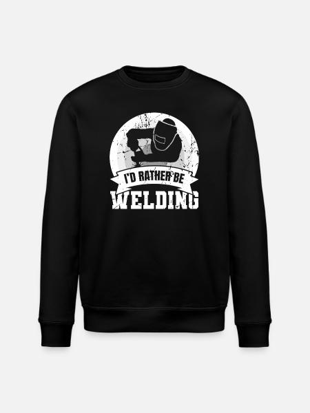 I'd Rather Be Welding - Stanley/Stella ROLLER Unisex Organic Sweatshirt - black