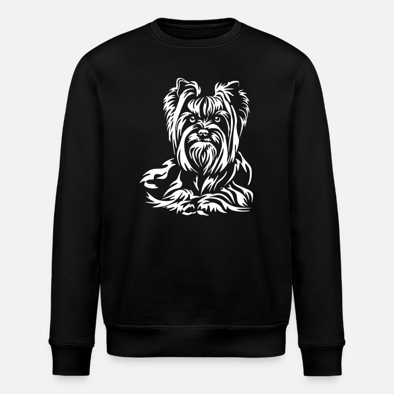 Yorkshire Terrier "Black Edition" - Stanley/Stella ROLLER Unisex Organic Sweatshirt - black