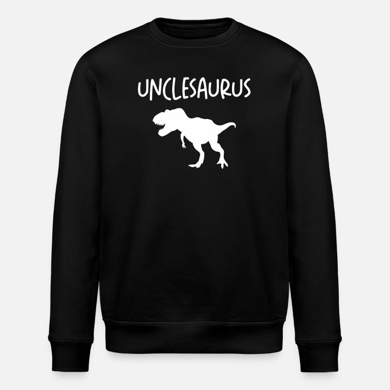 Unclesaurus T-Rex - Stanley/Stella ROLLER Unisex Organic Sweatshirt - black