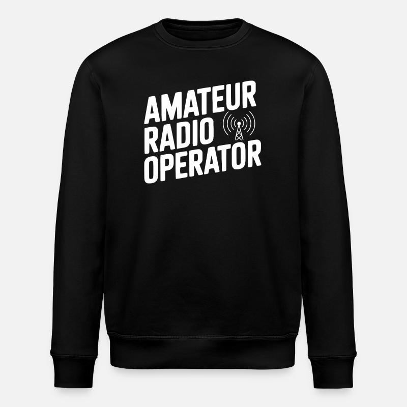 Amateur Radio Operator - Stanley/Stella ROLLER Unisex Organic Sweatshirt - black
