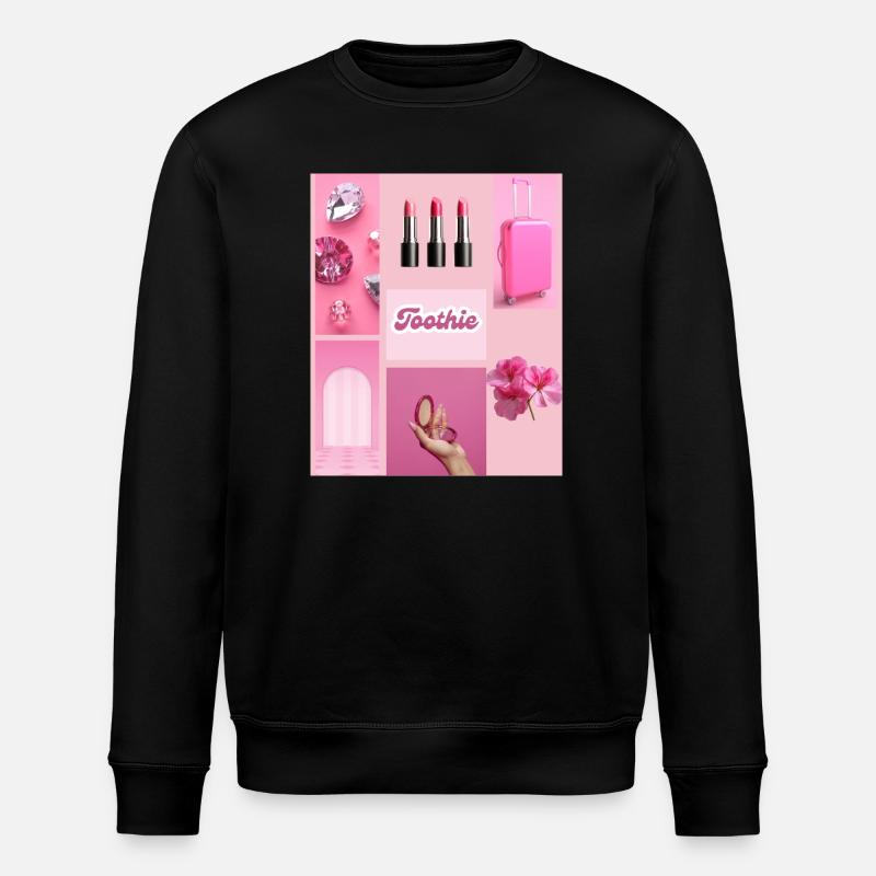 Glam rose Toothie - Sweat bio ROLLER Stanley/Stella Unisexe - noir