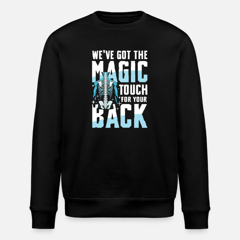 Toucher magique pour votre dos - Anatomie - Sweat bio ROLLER Stanley/Stella Unisexe - noir