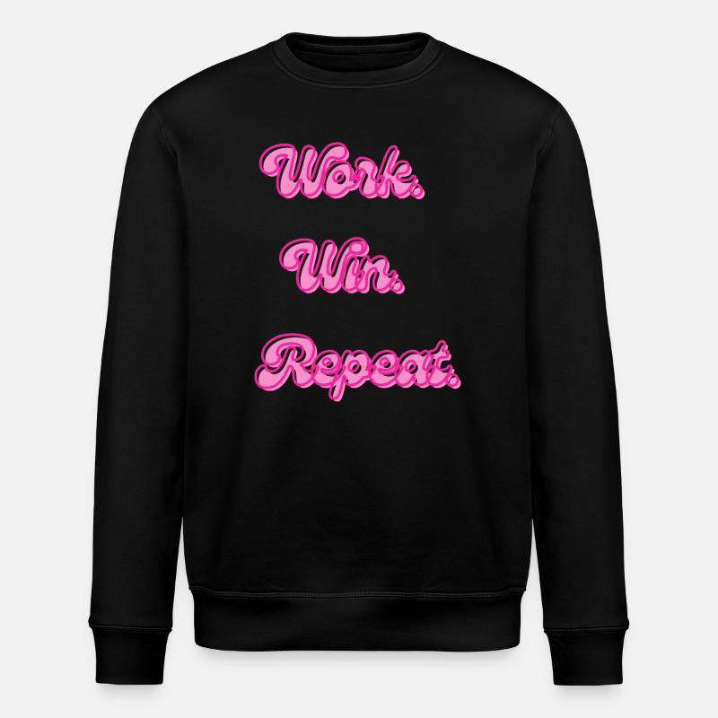 Work Win reprend Retro Neon - Sweat bio ROLLER Stanley/Stella Unisexe - noir