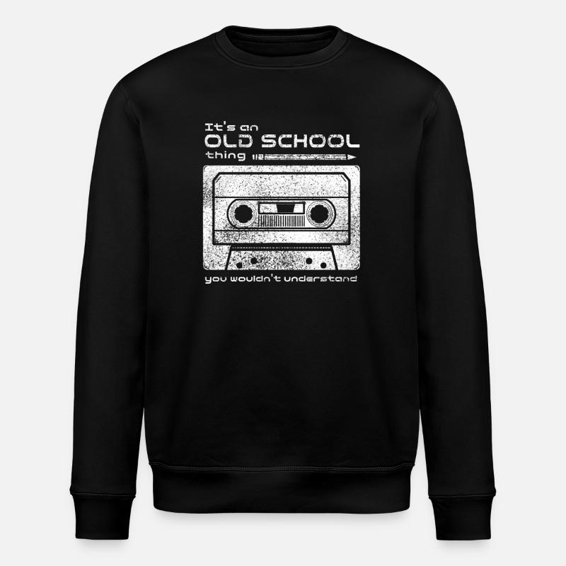 Old School Tape Trick - Stanley/Stella ROLLER Unisex Organic Sweatshirt - black