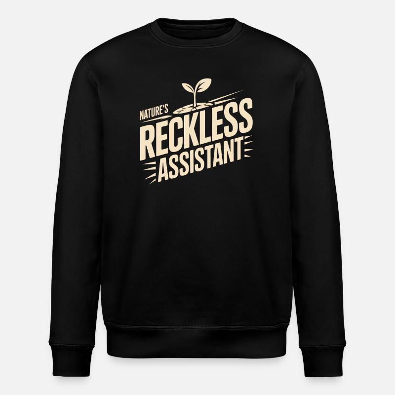 Der rücksichtslose Assistent der Natur - Stanley/Stella Unisex Bio-Sweatshirt ROLLER - Schwarz