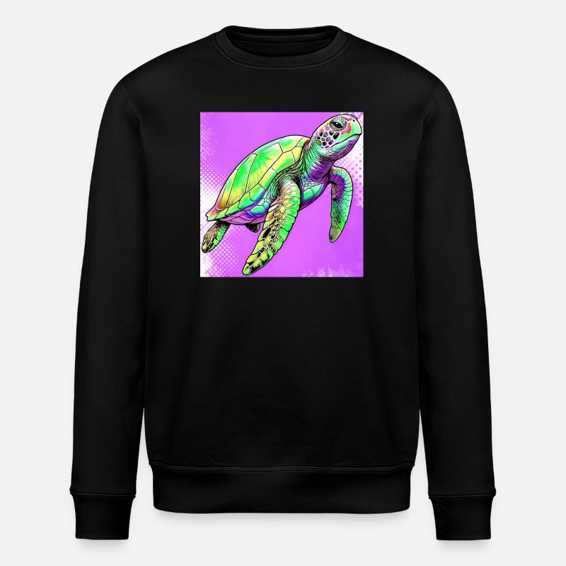 tortue - Sweat bio ROLLER Stanley/Stella Unisexe - noir