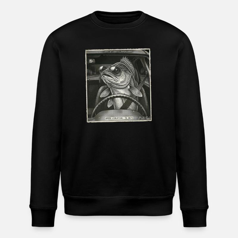 Zander Geblitzt - Stanley/Stella Unisex Bio-Sweatshirt ROLLER - Schwarz