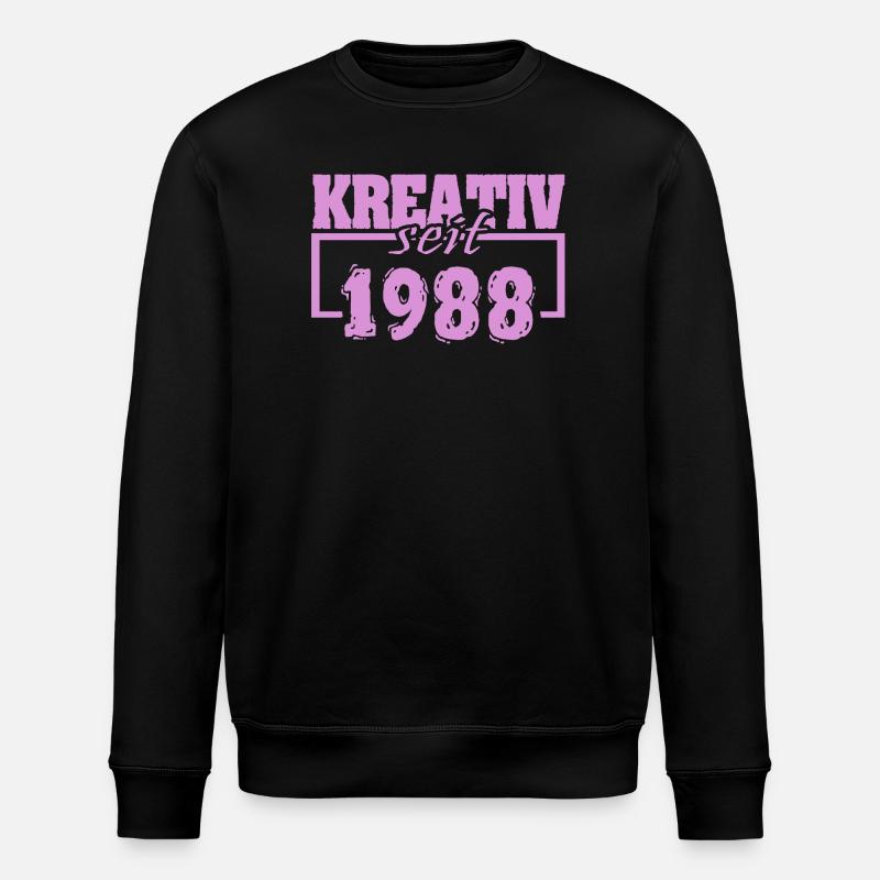 Création 1988 - Sweat bio ROLLER Stanley/Stella Unisexe - noir