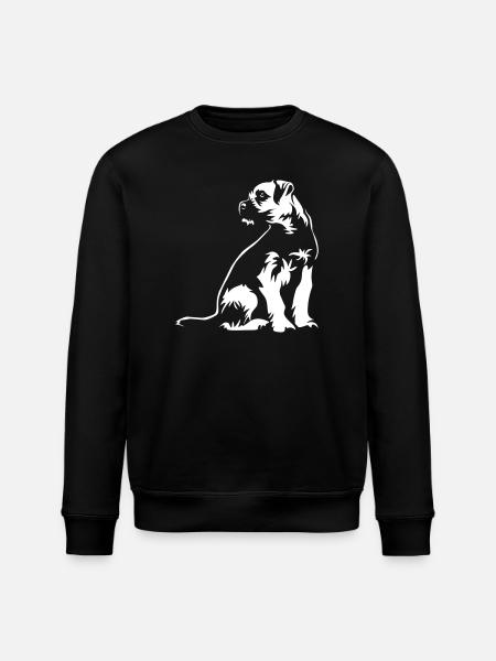 Border Terrier "Black Edition" - Stanley/Stella ROLLER Unisex Organic Sweatshirt - black