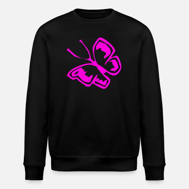Schmetterling - Stanley/Stella Unisex Bio-Sweatshirt ROLLER - Schwarz