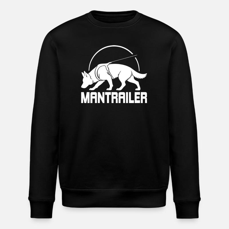 Deutscher Schäferhund MANTRAILER Suchhunde Hunde - Stanley/Stella Unisex Bio-Sweatshirt ROLLER - Schwarz