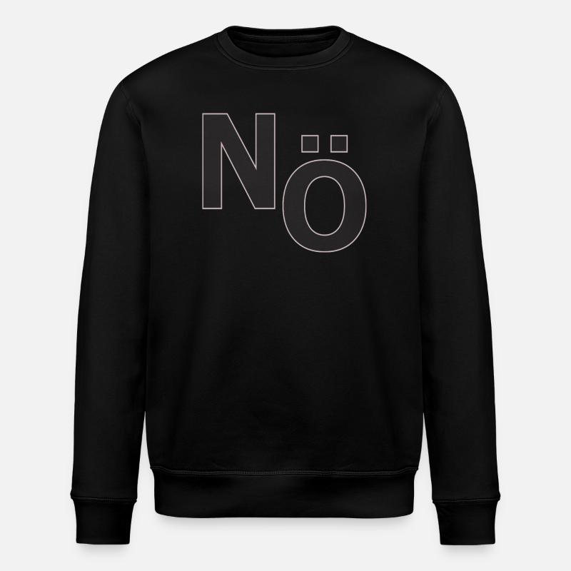 Non – Déclaration typographique minimale - Sweat bio ROLLER Stanley/Stella Unisexe - noir