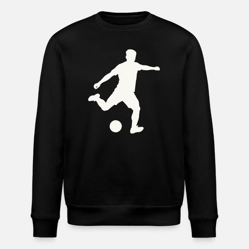 Kicker-Silhouette in Bewegung - Stanley/Stella Unisex Bio-Sweatshirt ROLLER - Schwarz