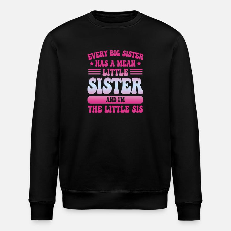 Kleine Schwester Sassy - Stanley/Stella Unisex Bio-Sweatshirt ROLLER - Schwarz