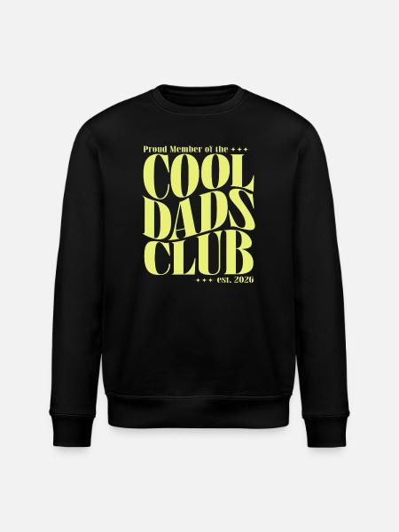 Cool Dads Club - Dad-to-be 2026 Gift - Stanley/Stella ROLLER Unisex Organic Sweatshirt - black