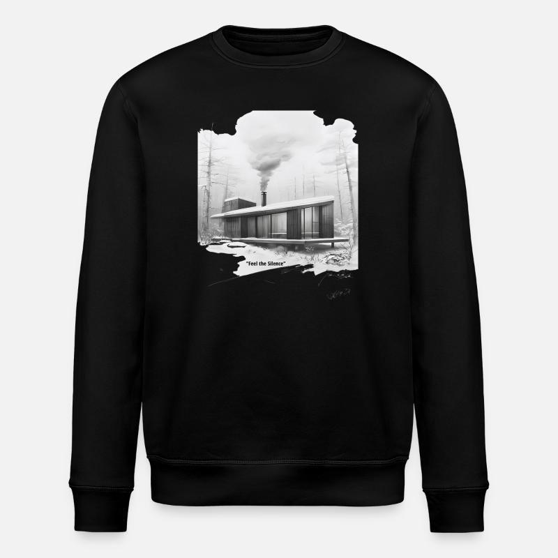 Cabine Moderne Silencieuse d’Hiver - Sweat bio ROLLER Stanley/Stella Unisexe - noir