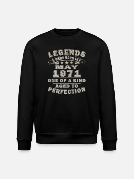 May 1971 – May 1971 - Stanley/Stella ROLLER Unisex Organic Sweatshirt - black