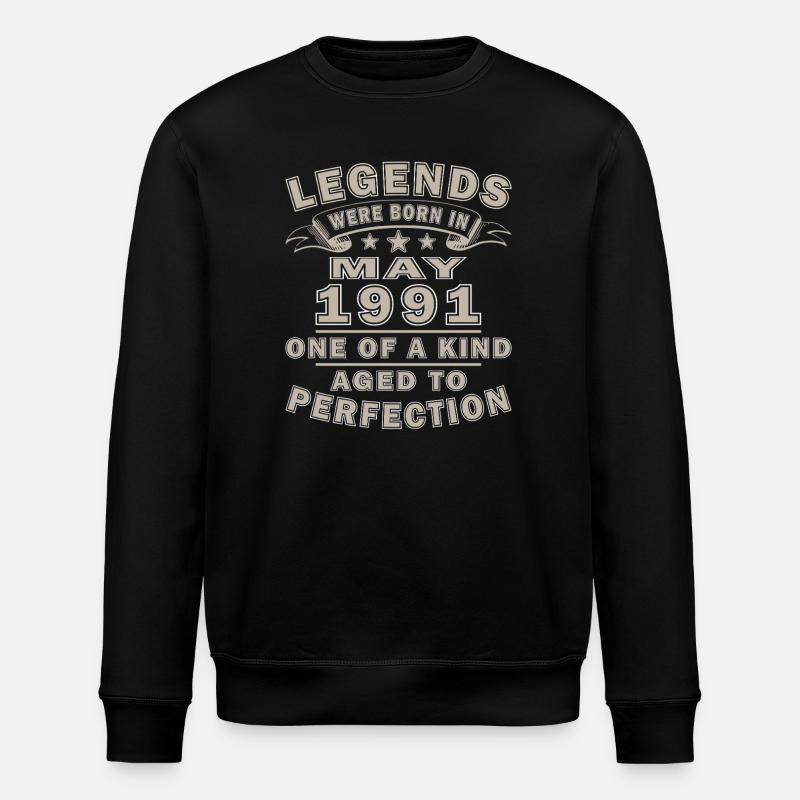 Mai 1991 - Sweat bio ROLLER Stanley/Stella Unisexe - noir