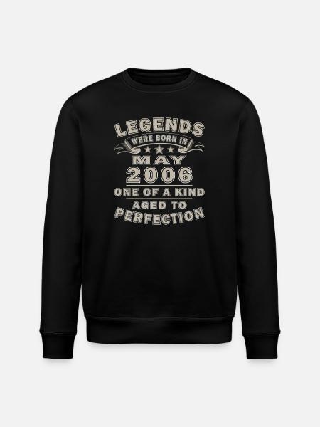 Birthday May 2006 - Stanley/Stella ROLLER Unisex Organic Sweatshirt - black