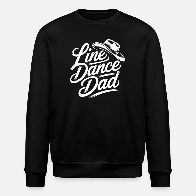Line Dance Dad - Stanley/Stella ROLLER Unisex Organic Sweatshirt - black