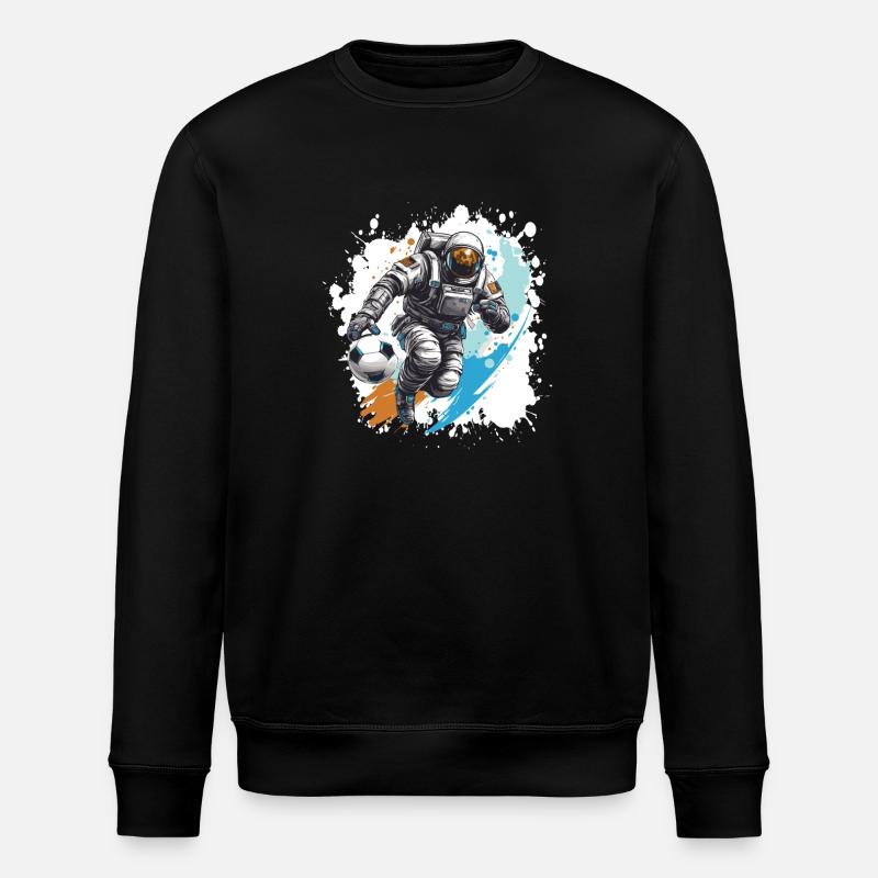 Astronaut Fussball Team - Stanley/Stella Unisex Bio-Sweatshirt ROLLER - Schwarz