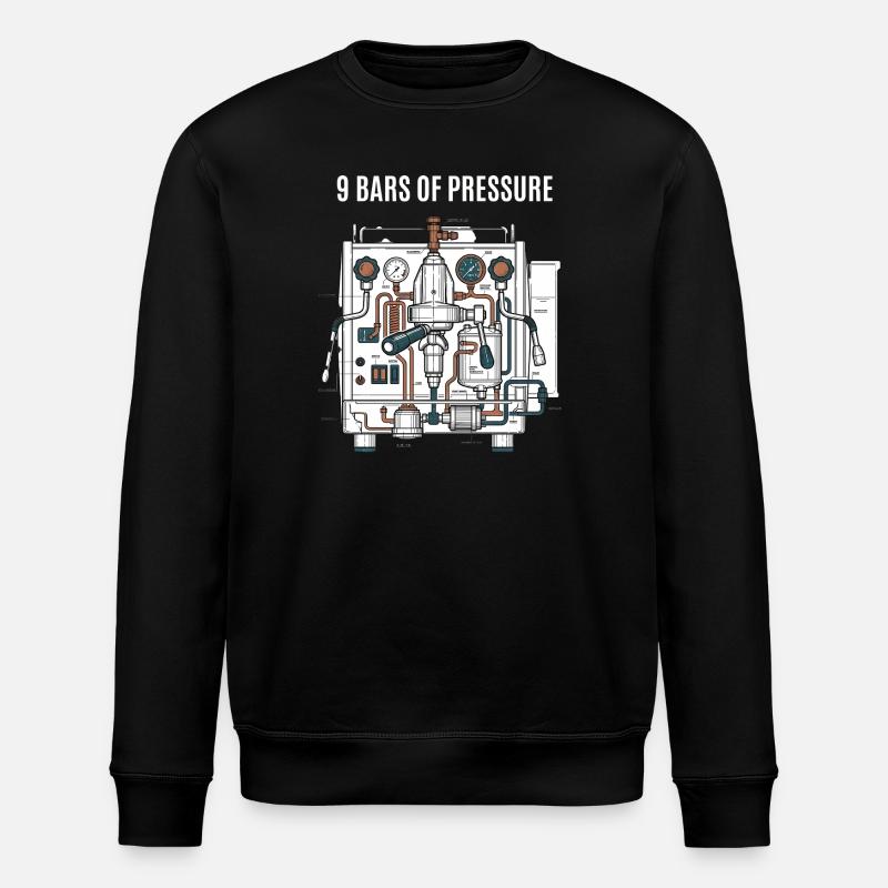 Pression du café - Sweat bio ROLLER Stanley/Stella Unisexe - noir