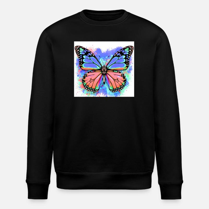 papillon - Sweat bio ROLLER Stanley/Stella Unisexe - noir